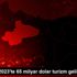 Türkiye, 2023 te 65 milyar dolar turizm geliri bekliyor