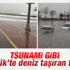 İstanbul Pendik'te kara ile deniz birleşti