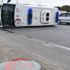 Hasta taşıyan ambulans kaza yaptı: 4 yaralı