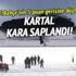 Kartal kara saplandı