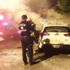 Aydın'da polis otomobiline kundaklama