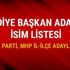Belediye başkan adayları 2019 AK Parti, MHP ilçe belediye başkan adayları yerel seçim isim listesi