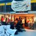 Berlin de havalimanında iklim protestosu
