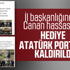 CHP'de 2. Atatürk skandalı! CHP İstanbul İl Başkanlığı Canan Kaftancıoğlu'nun Atatürk tablosu aldığını gösteren tweeti sildi CHP'de 2. Atatürk skandalı! CHP İstanbul İl Başkanlığı Canan Kaftancıoğlu'nun Atatürk tablosu aldığını gösteren tweeti sildi