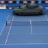 Novak Djokovic 60 tonluk tankla maç yaptı Novak Djokovic 60 tonluk tankla maç yaptı