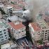 Kadıköy’de hastanede yangın paniğinin havadan görüntüleri ortaya çıktı