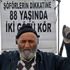 Yaşlı adamın görmeyen gözlerle sokakta 15 saatlik çöp mesaisi