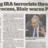Tony Blair’den IRA açıklaması!