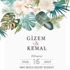 Gizem Karaca ve Kemal Ekmekçi'nin düğün davetiyesi