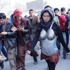 Afgan kızdan zırhlı protesto