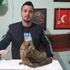 Yaralı baykuş pet shopa sığındı