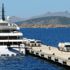 Bodrum'a gelen lüks yat, 1.7 milyon liralık yakıt aldı