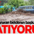Sel vuran beldenin başkanı: Batıyoruz