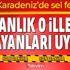 İçişleri Bakanlığı'ndan Kastamonu, Bartın ve Sinop'taki vatandaşlara 'sel' uyarısı