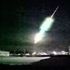 Rusya'da meteor roket şeklinde düştü