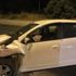 Babasının arabasını çaldı, kovalamacada polis otosuna çarptı