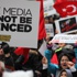 Özgür basına darbe, BM önünde protesto edildi Özgür basına darbe, BM önünde protesto edildi