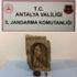 Manavgat ta 1400 yıllık 11 tarihi eser ele geçirildi