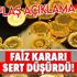 Merkez Bankası’nın faiz kararının ardından altın fiyatlarında sert düşüş! Altın fiyatları yükselecek mi? Merkez Bankası’nın faiz kararının ardından altın fiyatlarında sert düşüş! Altın fiyatları yükselecek mi?