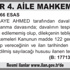 ESKİŞEHİR 4. AİLE MAHKEMESİ'NDEN