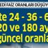 24 Ay, 36 Ay, 60 Ay, 120 Ay, 180 Aylık Ziraat, Vakıfbank ve Halkbank faiz oranları! 20 Ocak banka banka yeni kredi faiz oranları!