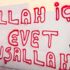 ‘Allah için evet’ yazdılar
