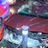 Bariyerleri aşan otomobil motosiklet ile kafa kafaya çarpıştı Bariyerleri aşan otomobil motosiklet ile kafa kafaya çarpıştı