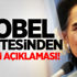 Nobel Komitesinden Suu Çii açıklaması!