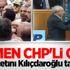Kılıçdaroğlu Yarbay Mehmet Alkan'a rozet taktı