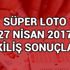 Süper Loto 27 Nisan çekiliş sonuçları sorgula Milli Piyango 2017