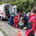Devrilen beton mikserinin altında kaldı! Mucize kurtuluş Devrilen beton mikserinin altında kaldı! Mucize kurtuluş