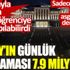 ﻿Saray'ın günlük harcaması 7.9 milyon TL. Bu bir yılda parayla 13 bin öğrenciye yurt yapılabilirdi