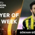 UEFA, Gökhan'ı ' haftanın en iyisi' seçti!